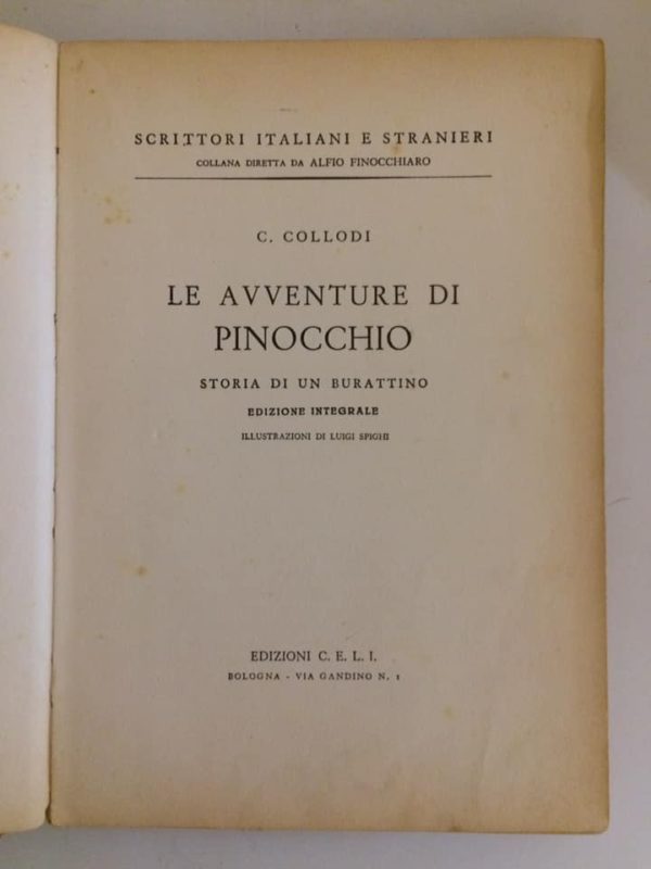 Libro Le Avventure di Pinocchio Collodi Edizioni C.E.L.I. 1956 - PNC17 - immagine 3