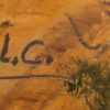 Quadro Olio su Tavola Raffigurante Paesaggio Cornice in Legno Firmato L.C.  - AUC3219 - immagine 3