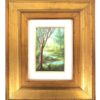 Quadro Olio su Tavola Raffigurante Paesaggio Cornice in Legno Firmato L.C.  - AUC3224