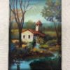 Quadro Olio su Tavola Raffigurante Casa con Mulino Firmato Doriano da Vercelli - AUC3226 - immagine 2