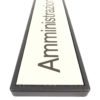 Cartello Vintage in Plastica Amministrazione - AUC3354 - immagine 2