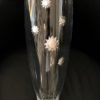Vaso in Vetro con Decorazioni Argentate - AUC3361