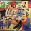Pinocchio e Mangiafuoco Carte In Tavola Illustrazioni di Sophie Fatus FATATRAC  - PNC809 - immagine 3