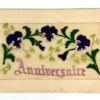 Cartolina Augurale Ricamata a Mano Primi 900 CPA Fantasie - CRT82