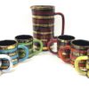 Servizio Birra da 7 in Ceramica 6 Boccali 1 Brocca - AUC3681