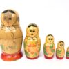 Matrioska in Legno Dipinta a Mano 5 Pezzi Made in Russia  - AUC3725