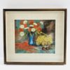 Quadro Olio su Tavola Raffigurente Fiori e Frutta - AUC1466