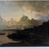 Stampa Canne da Pesca nel Porto Alfred Wahlberg 1834-1906 - AUC2774