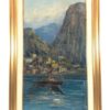 Quadro Olio su Tela Raffigurante Barca a Vela Firmato Cornice in Legno - AUC3073