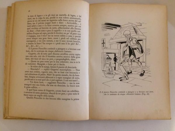 Libro Le Avventure di Pinocchio Collodi Edizioni C.E.L.I. 1956 - PNC17 - immagine 4