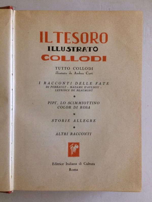 Libro Il Tesoro Illustrato Collodi I Racconti delle Fate Pipi Lo Scimmiottino  - PNC21 - immagine 3