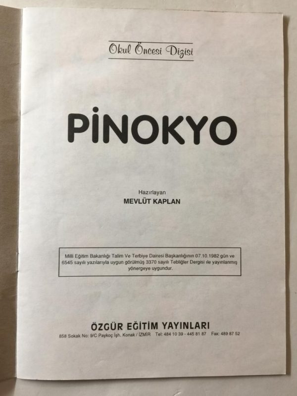 Pinokyo Preparato da Mevlut Kaplan Ozgur Pre-School Edizione ETAM A.  - PNC606 - immagine 3