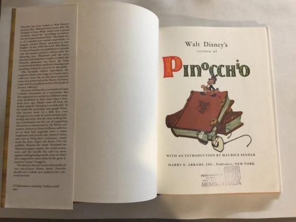 Pinocchio C. Collodi Walt Disney Illustrations fot the Motion Picture ABRAMS - PCN614 - immagine 3