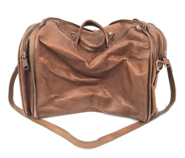 Borsa da Viaggio Vintage Trasformabile in Pelle - AUC3610 - immagine 3