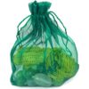 Collana con Pietre in Vetro Verde 30 cm - ANC942 - immagine 4