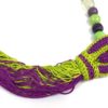Collana con Pietre in Vetro Verde e Viola 50cm - ANC944 - immagine 3