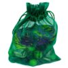 Collana con Pietre in Vetro Verde e Viola 50cm - ANC944 - immagine 4