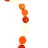 Collana con Pietre in Vetro Arancione 30cm - ANC945 - immagine 2