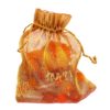 Collana con Pietre in Vetro Arancione 30cm - ANC945 - immagine 4