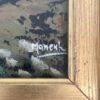 Quadro Olio su Tavola Manente Paesaggio Cornice in Legno - AUC3833 - immagine 3