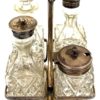 Set da Tavola 4 Boccette in Cristallo + Porta Boccette - AUC4396 - immagine 2
