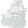 Biscottiera Slitta Babbo Natale in Ceramica - AUC5022 - immagine 3