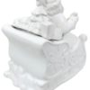 Biscottiera Slitta Babbo Natale in Ceramica - AUC5022 - immagine 4