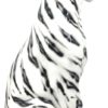 Statua Scultura Tigre Bianca in Ceramica 90cm - AUR812 - immagine 2