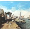 Quadro Olio su Tela Firmato Scorcio Pontile - AUC5182