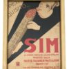 Quadro Locandina Pubblicitaria SIM Milano Vintage - AUC5263