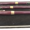 Trittico Penne Sheaffer Bordeaux Rifiniture Oro Anni 70 - ANC1373 - immagine 3