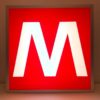 Insegna Luminosa Metropolitana Metro 55cm - AUC5396