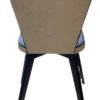 Sedia Anni 70 in Tessuto Struttura in Legno Bianca e Blu  - AUR1041 - immagine 4