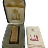 Accendino Dunhill Argento Massiccio Dorato 6,5 cm + Custodia  - AUC5742