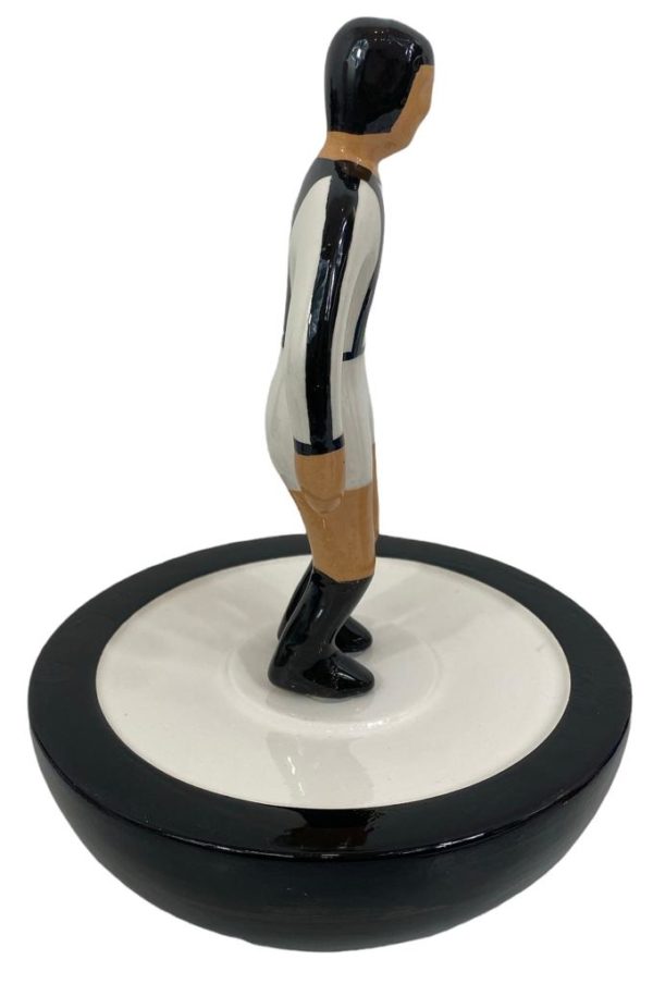 Scultura Subbuteo Gigante Juventus Firmato Stefano Puzzo in Ceramica 30cm - ANC1482 - immagine 2