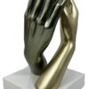 Statua Scultura Mani Intrecciate in Resina - AUR1062 - immagine 2