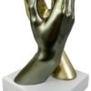 Statua Scultura Mani Intrecciate in Resina - AUR1062