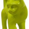 Statua Scultura Gatto Giallo Design in Resina - AUR931 - immagine 2