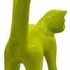 Statua Scultura Gatto Giallo Design in Resina - AUR931 - immagine 4