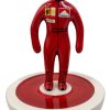 Scultura Subbuteo Gigante Pilota Ferrari Firmato Stefano Puzzo in Ceramica 30cm - ANC1841