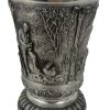 Bicchiere Antico in Peltro Lavorato 95% Made in Germany - AUC6177 - immagine 2