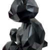 Statua Scultura Orsetto in Resina Nero 30cm - AUR1005 - immagine 3