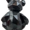 Statua Scultura Orsetto in Resina Nero 30cm - AUR1005 - immagine 4