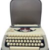 Macchina da Scrivere Princess 100 Bicolore Bianca e Grigia + Custodia - AUC6254