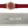 Orologio da Polso Swatch Gents and Ladies Rote-Lei LK128 1991 + Custodia - ANC2062
