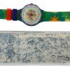 Orologio da Polso Swatch Scuba Sea Floor SDN108 1993 + Custodia - ANC2193