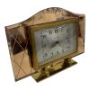 Orologio Sveglia Meccanica Bayard Vetro e Metallo Antico  - AUC6421
