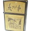 Acendino a Benzina Zippo Tricheco Decorato in Osso - AUC6453