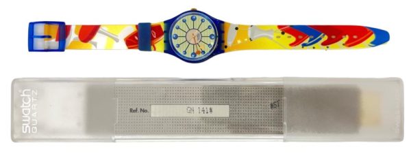 Orologio da Polso Swatch Gents and Ladies Sitzung GN141 1993 + Custodia - ANC2164