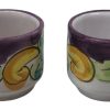 Set Caffè Tazzine 2 Pz + Vassoio in Ceramica Vietri Dipinte a Mano  - AUC6627 - immagine 2